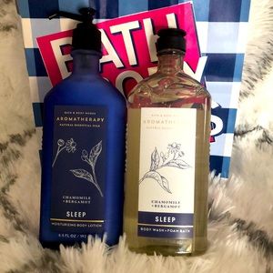 Bath and Body Works Aromatherapy Chamomile & Bergamot SLEEP Body Lotion + Cream